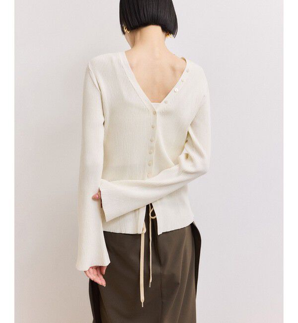 ADAM ET ROPE'「【WEB限定】2WAYリブカーディガン」|カーディガン|