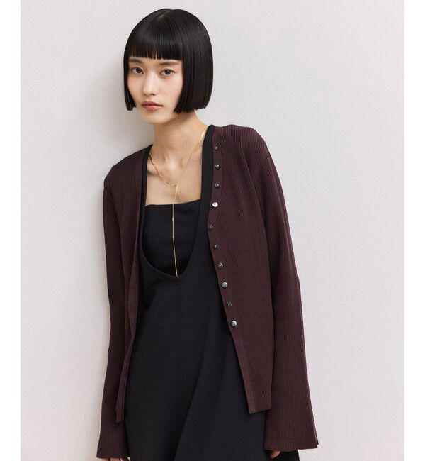 ADAM ET ROPE'「【WEB限定】2WAYリブカーディガン」|カーディガン|