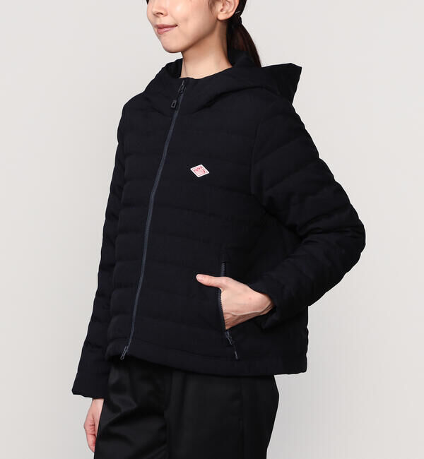 DANTON「DANTON | ウールライク フードダウンジャケット WOMEN」|ダウン|