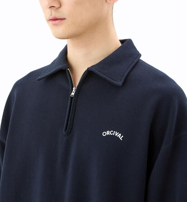 ORCIVAL「ORCIVAL | コットン裏毛 ハーフジッププルオーバー MEN」|スウェット・ジャージ|
