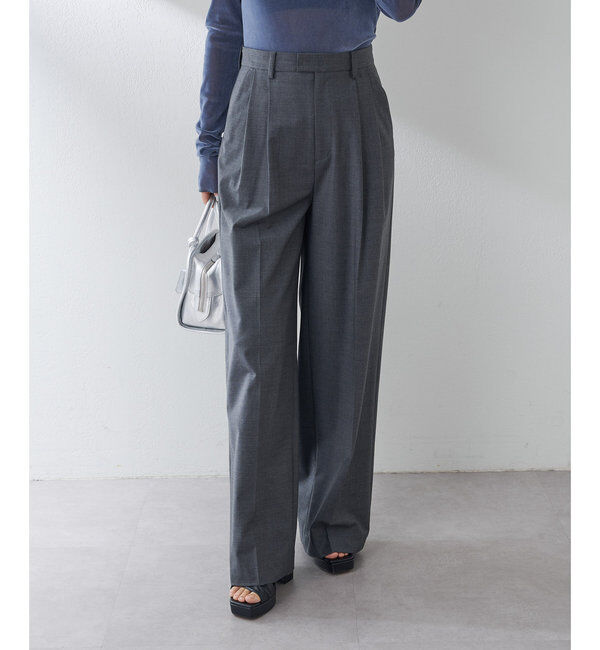 Drawing Numbers「【Drawing Numbers】センタープレスワイドパンツ」|チノ|