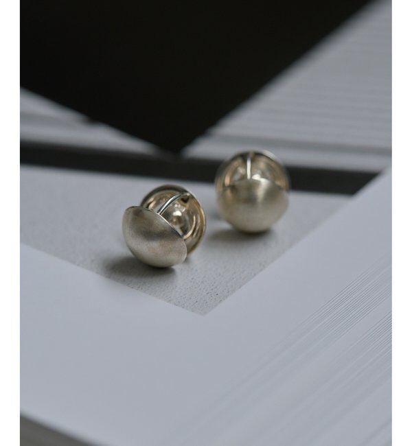 Hoaw.「【Hoaw.】Tiny Ball ピアス」|リング|シルバー系