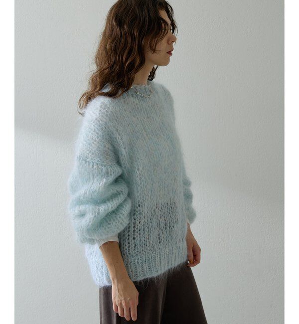  「ハンドクルーニットプルオーバー」|ニット・セーター|