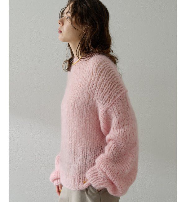  「ハンドクルーニットプルオーバー」|ニット・セーター|