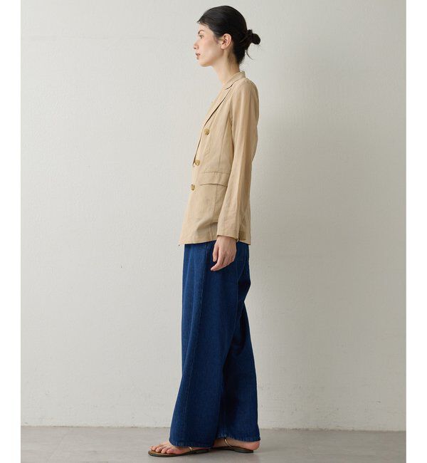 Drawing Numbers「【Drawing Numbers】コットンオーガンジーダブルジャケット」|テーラードジャケット|