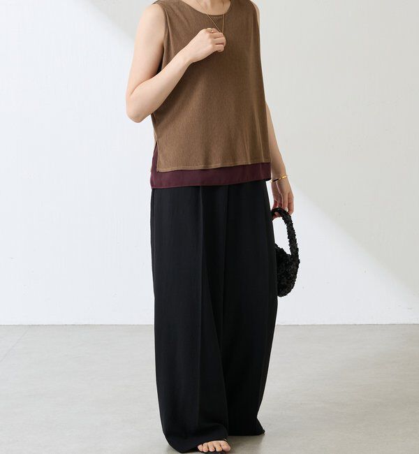  「ジャージワイドパンツ」|チノ|