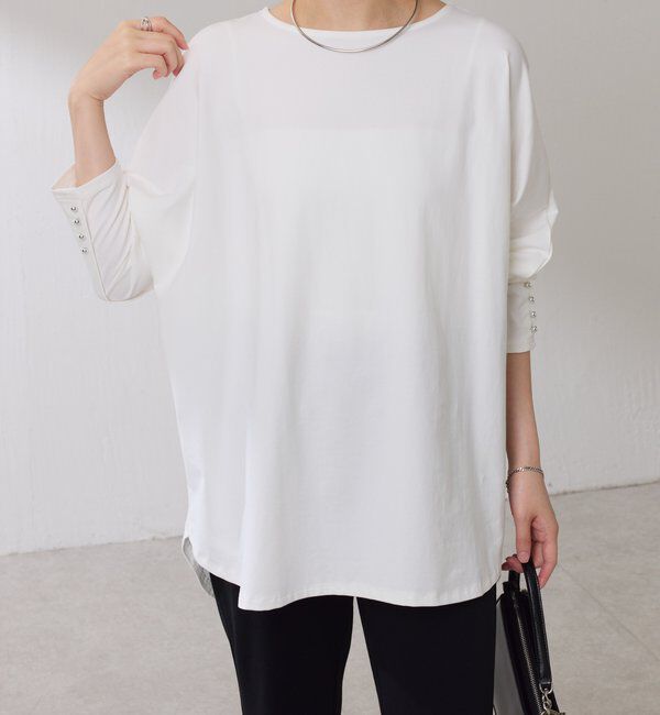  「袖ボタンロンT」|Tシャツ・カットソー|