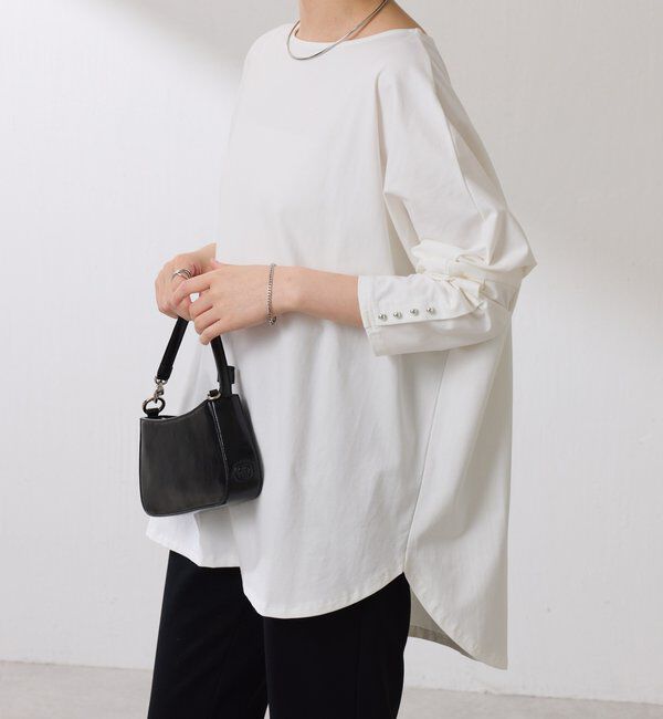  「袖ボタンロンT」|Tシャツ・カットソー|