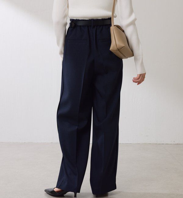  「ウールライクタックパンツ」|チノ|