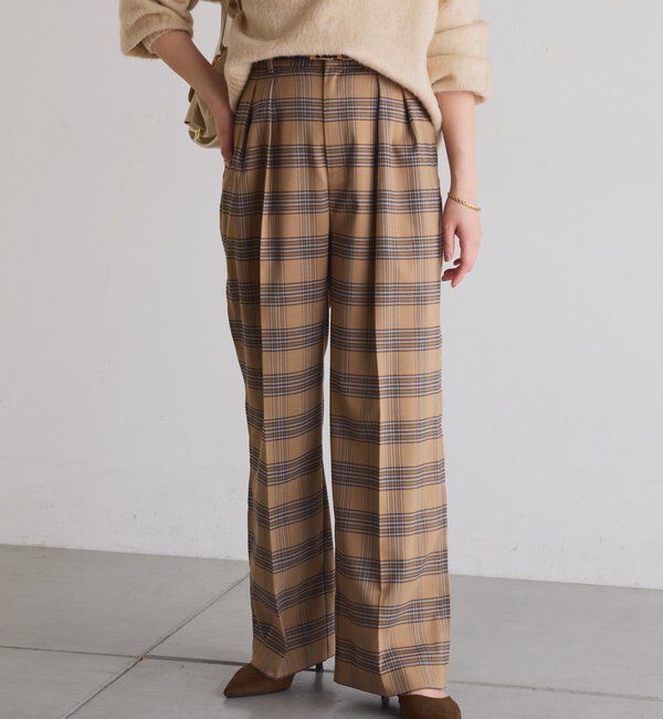  「ウールライクタックパンツ」|チノ|