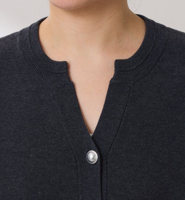  「スキッパースウェットライクカーディガン」|ニット・セーター|