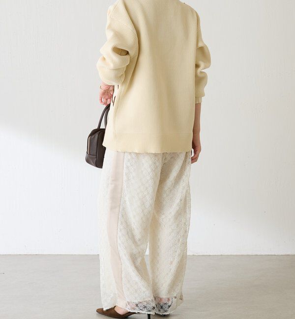  「レースワイドパンツ」|チノ|