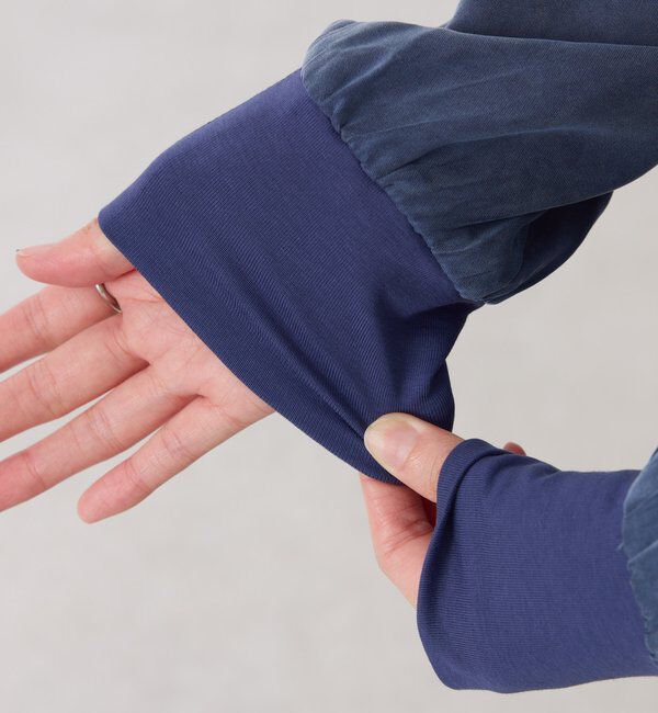  「スキッパー袖リブブラウス」|シャツ・ブラウス|