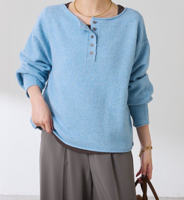  「2WAYヘンリーネックニット」|ニット・セーター|