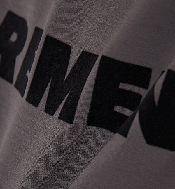  「フロッキーロゴ袖リブロンT/Tブラウス」|Tシャツ・カットソー|