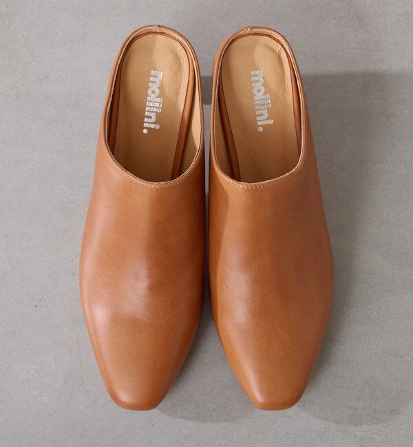  「【Mollini/モリーニ】レザーミュールスリッポン」|サンダル|