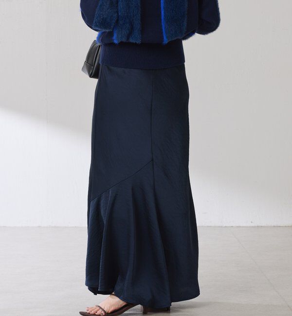  「【IDE監修大きめサイズ/WEB限定リバイバル】サテンマーメイドスカート」|スカート|