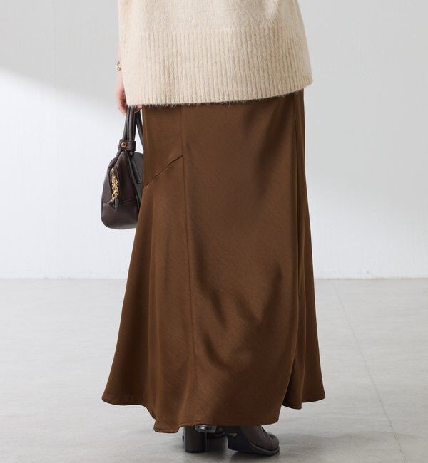  「【IDE監修大きめサイズ/WEB限定リバイバル】サテンマーメイドスカート」|スカート|