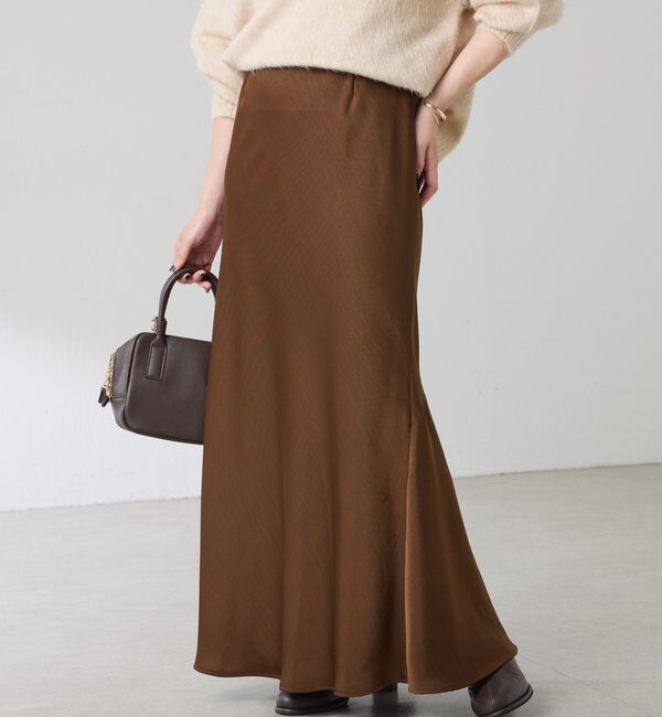  「【IDE監修大きめサイズ/WEB限定リバイバル】サテンマーメイドスカート」|スカート|
