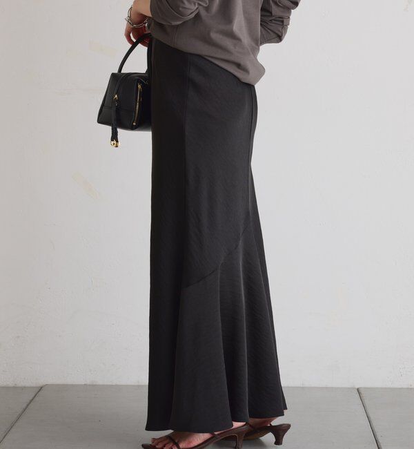  「【IDE監修大きめサイズ/WEB限定リバイバル】サテンマーメイドスカート」|スカート|