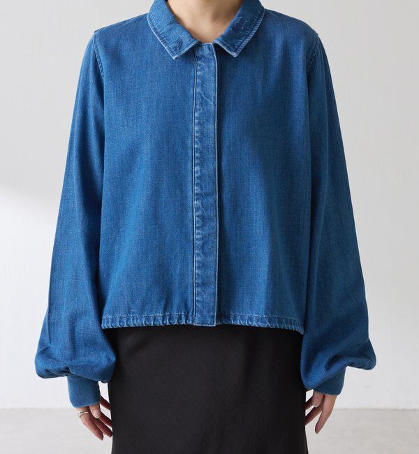  「Q.anos 2WAYデニムシャツ」|シャツ・ブラウス|