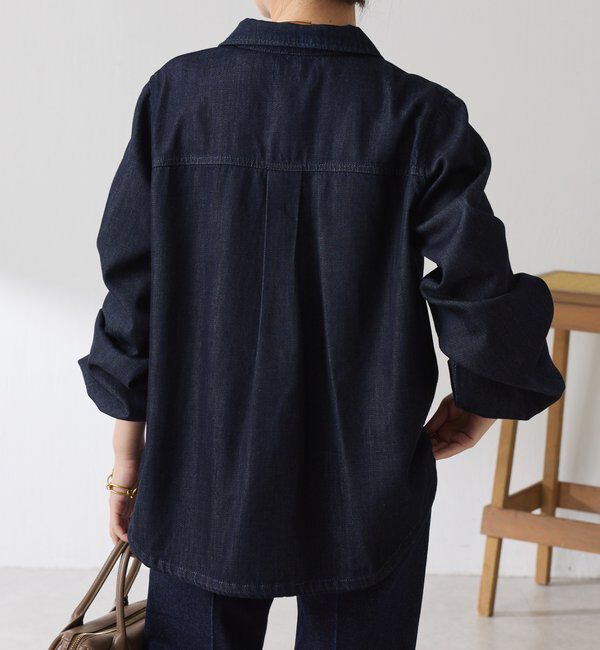  「Q.anos 2WAYデニムシャツ」|シャツ・ブラウス|