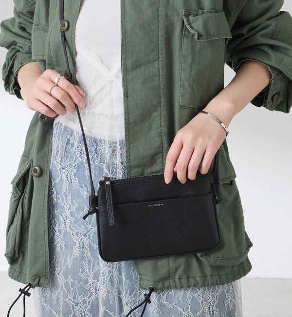  「【PAPILLONNER/パピヨネ】スマホウォレットショルダー」|その他|ブラック