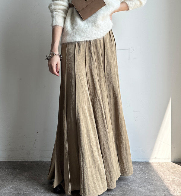  「パネルプリーツスカート」|スカート|