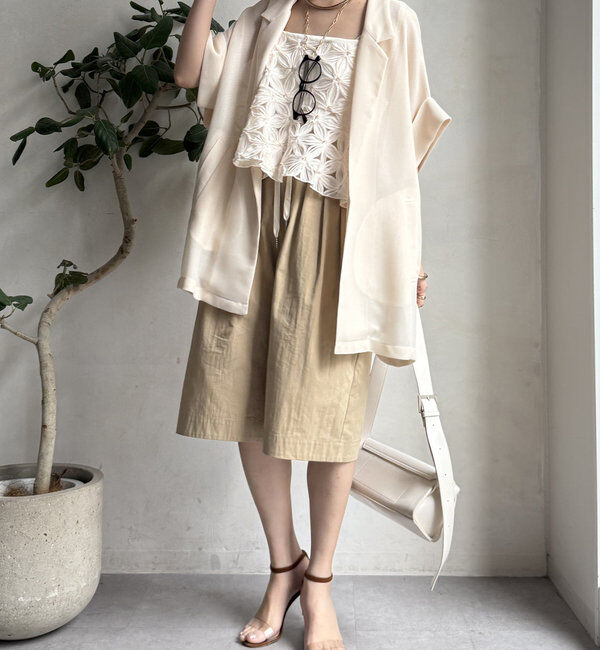  「【WEB限定】チュールフラワーキャミ」|シャツ・ブラウス|