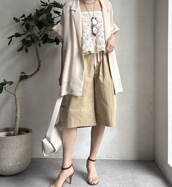  「【WEB限定】チュールフラワーキャミ」|シャツ・ブラウス|