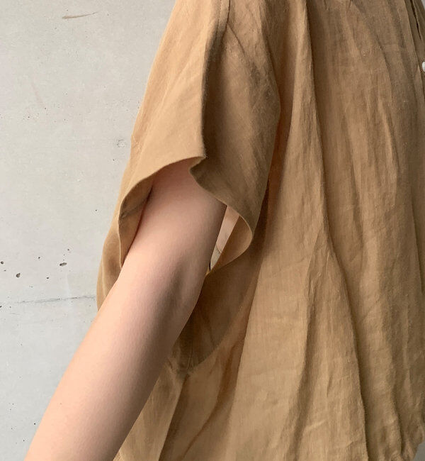  「リネンドロストフレンチシャツ」|シャツ・ブラウス|