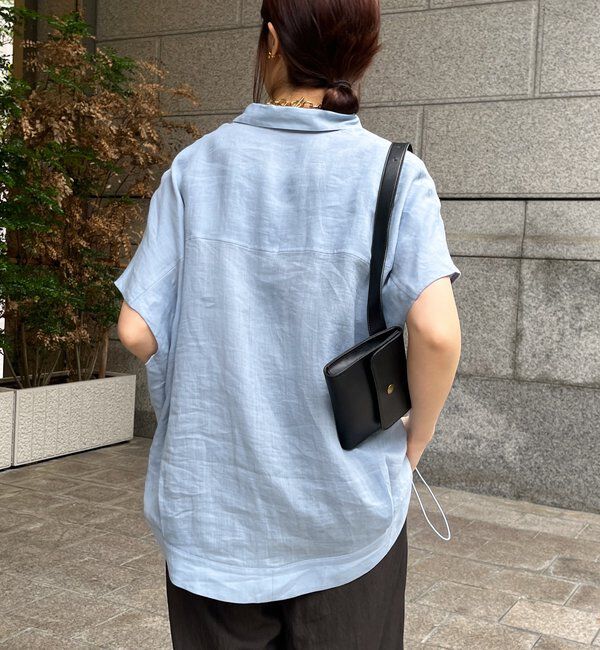  「リネンドロストフレンチシャツ」|シャツ・ブラウス|