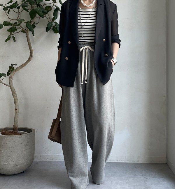  「ボーダースクエアニットタンク」|ニット・セーター|