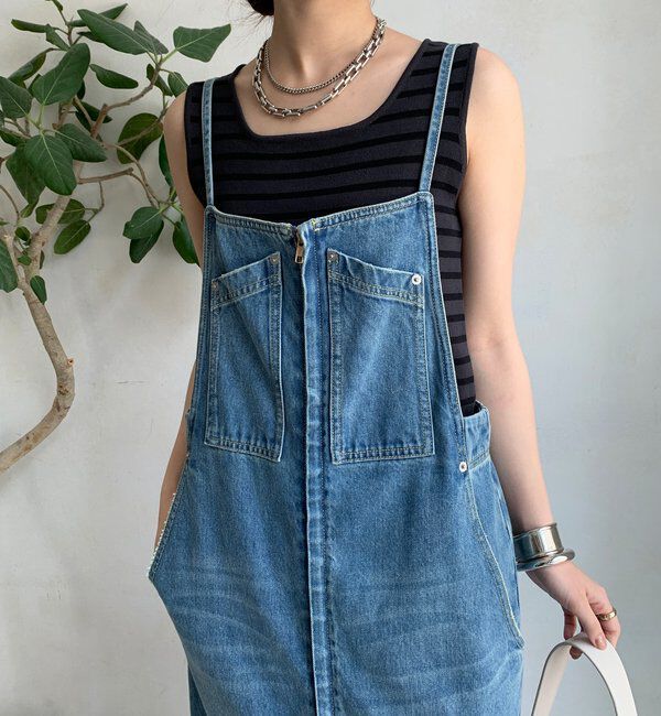  「ボーダースクエアニットタンク」|ニット・セーター|