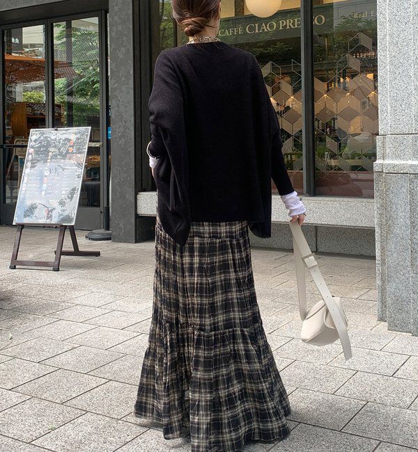  「チェックワッシャースカート」|スカート|