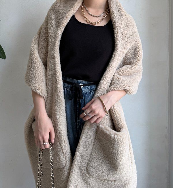  「ボアリバーシブルストール」|マフラー|