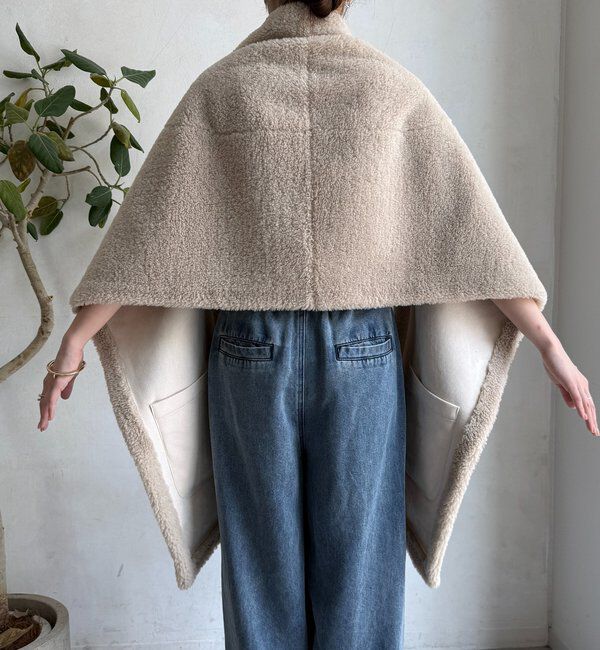  「ボアリバーシブルストール」|マフラー|