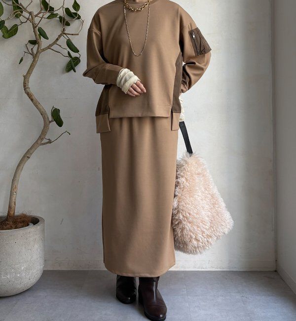  「【WEB限定】MA1ポケットプルオーバー＋タイトスカートセット」|スーツ|