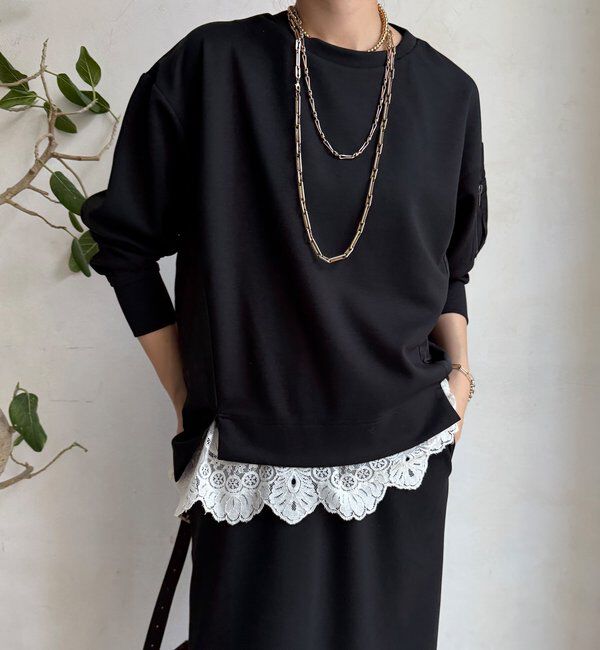  「【WEB限定】MA1ポケットプルオーバー＋タイトスカートセット」|スーツ|