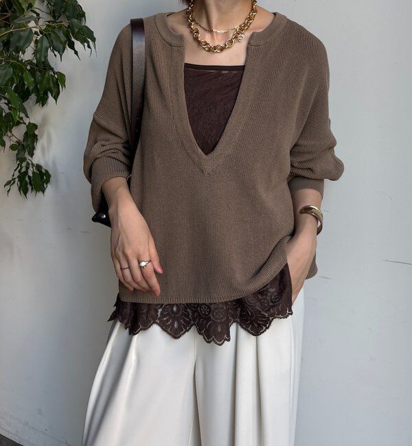  「スキッパープルオーバー」|ニット・セーター|