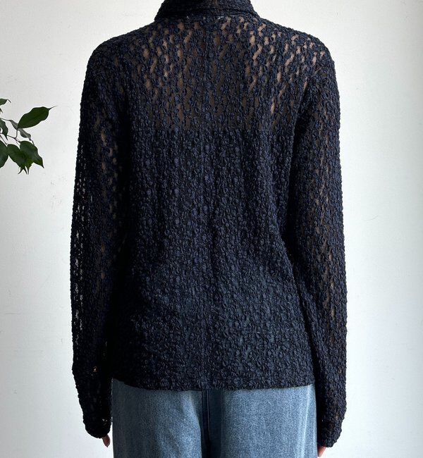  「ラメシアーレースシャツ」|シャツ・ブラウス|