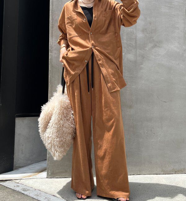  「スウェードタックパンツ」|チノ|