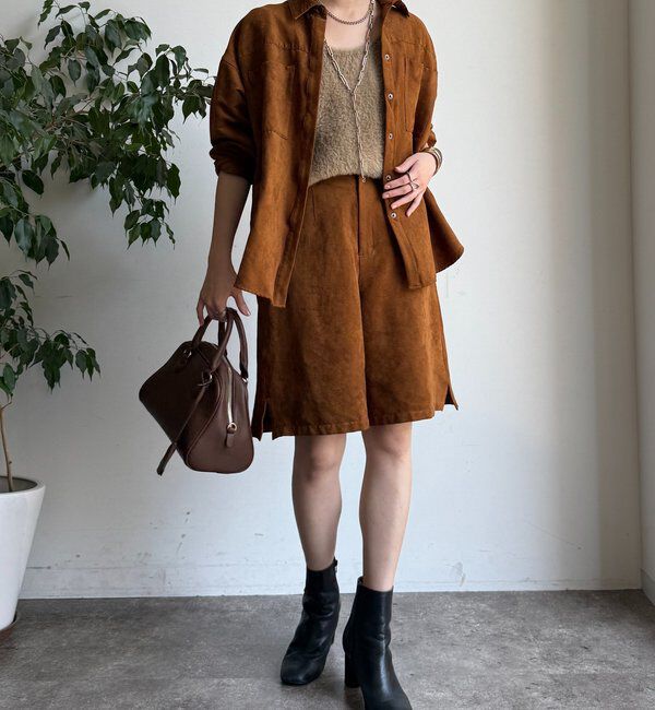  「【セットアップ対応】フェイクスエードジャケット」|ブルゾン・スタジャン|