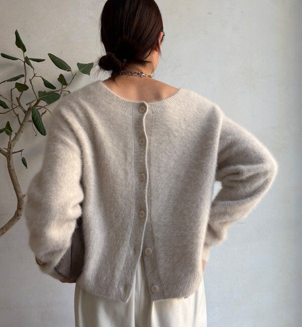  「ファーカシミヤカーディガン」|カーディガン|