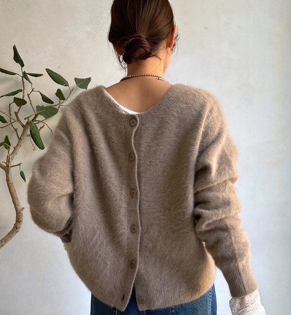  「ファーカシミヤカーディガン」|カーディガン|