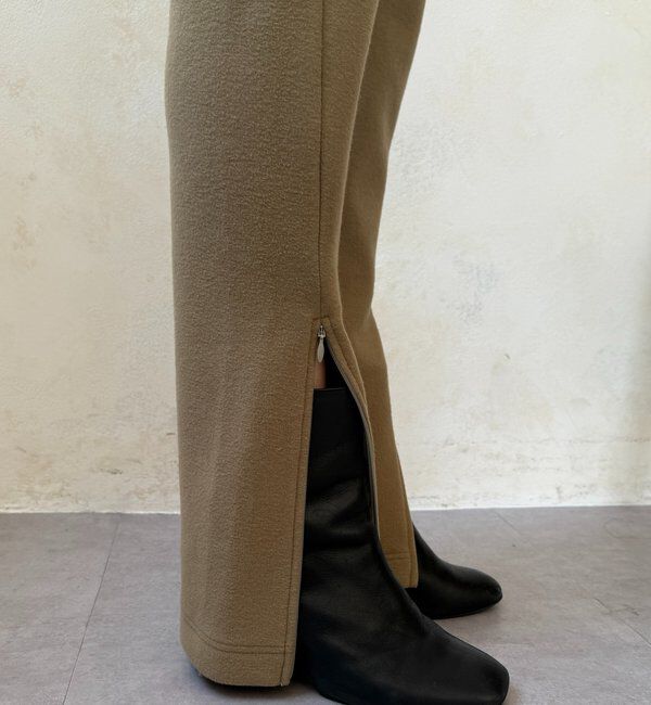  「サイドファスナーレギンスパンツ」|チノ|