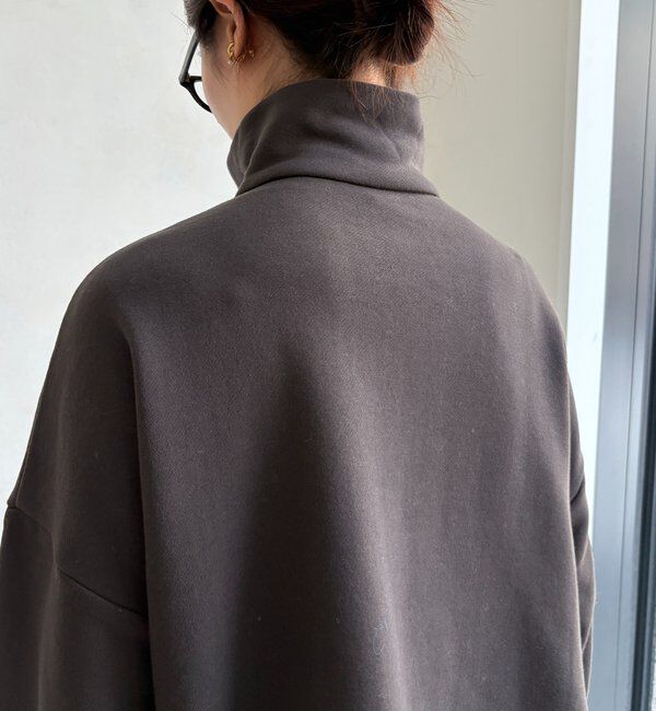  「裏起毛ドロストハーフジッププルオーバー」|Tシャツ・カットソー|