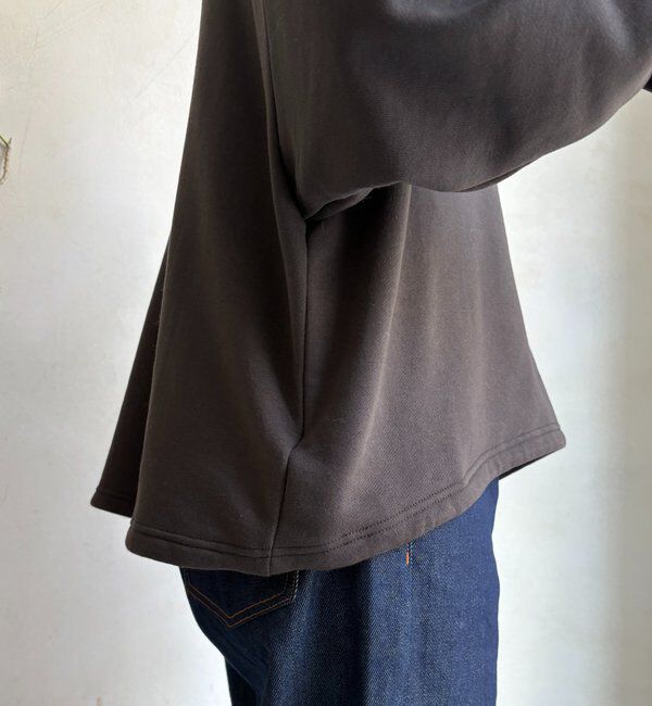  「裏起毛ドロストハーフジッププルオーバー」|Tシャツ・カットソー|