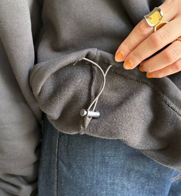  「裏起毛ドロストハーフジッププルオーバー」|Tシャツ・カットソー|