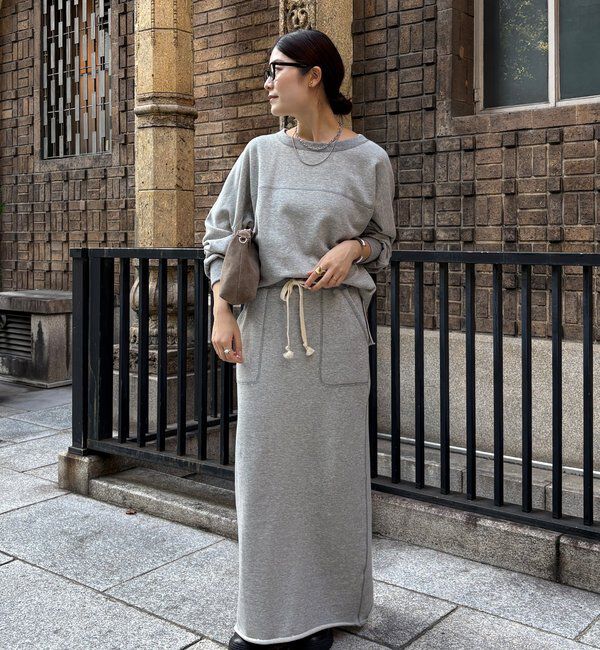  「【インフルエンサーOKOCHI企画】裏毛タイトスカート」|スカート|